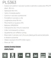 Orologio Lowell Donna hurricane lady in Acciaio PL5363-0200 - PL5363-0200